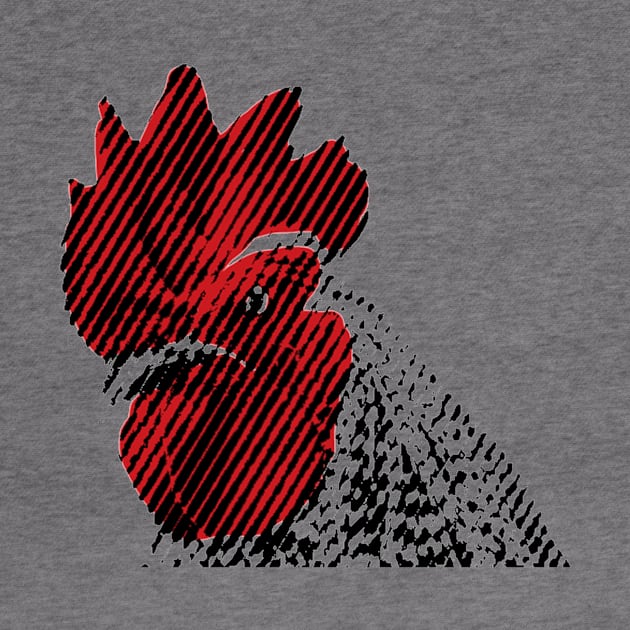 Minimalist Rooster by NorthOfLongIsland